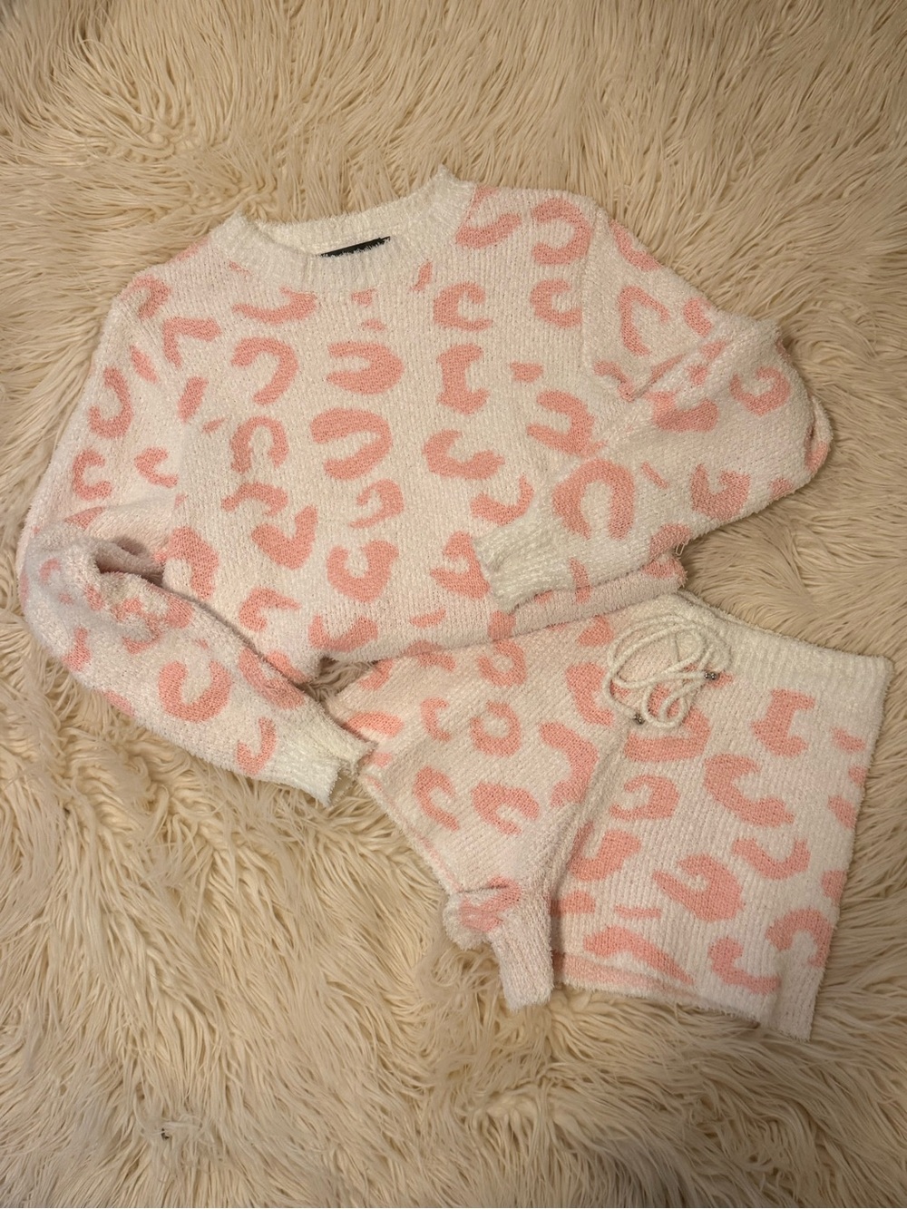 Pink Leopard Lounge Set Size M